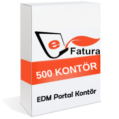 EDM E-FATURA E-ARŞİV PORTAL HİZMETİ 500KONTÖR